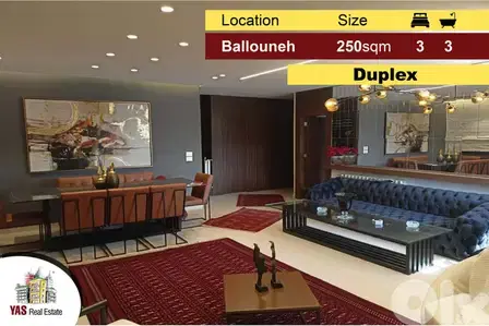 Ballouneh 250m2 | 30m2 Terrace | Duplex | Astonishing View | TO