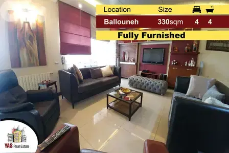 Ballouneh 330m2 | Fully Furnished | High End | Sea View | Ballouneh 330m2 | Fully Furnished | High End | Sea View |