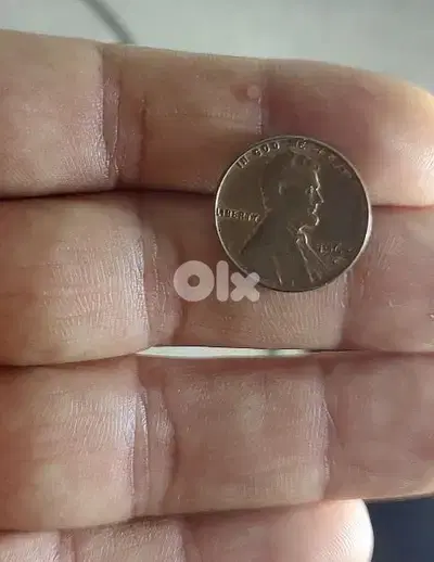 USA  Error mint Lincolin Cent  Double Die Coin year 1963 D