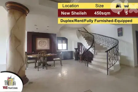 New Sheileh 450m2 | Duplex | Rent |High-End | Furnished/Equipped | ELS