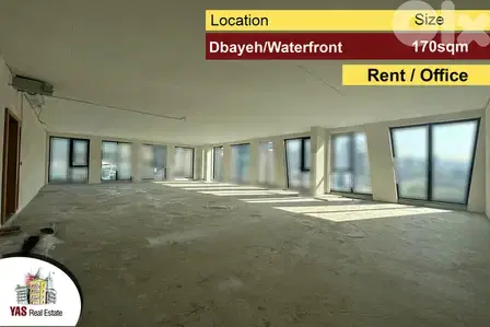 Dbayeh/Waterfront 170m2 | Rent | Office | High-End | Prime Location|MJ