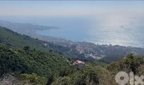 6600m2 land+open mountain/sea view for sale in Chnaniir -شننعير