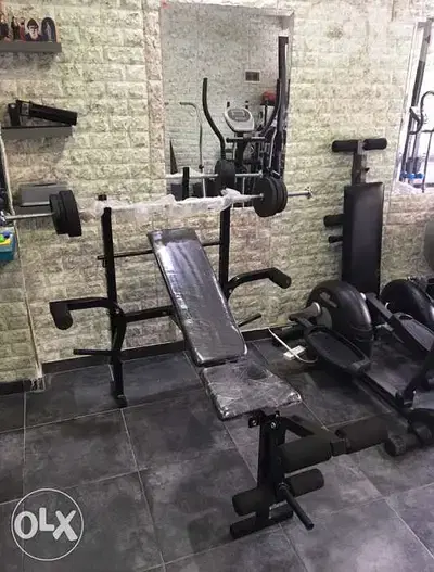 bench with axe and weight new