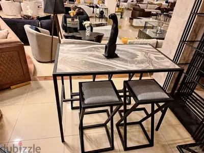 Bar table with chairs