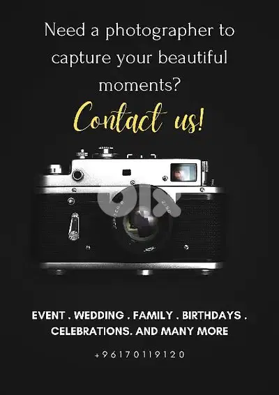 Contact us to photograph your events!