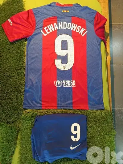 Barcelona Lewandowski Home Football Shirt & Short
