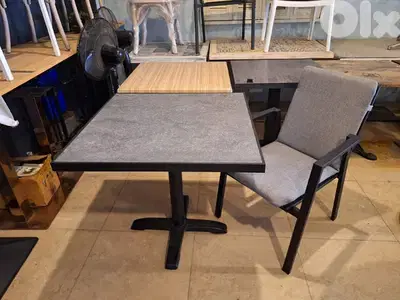 Restaurant table and chair