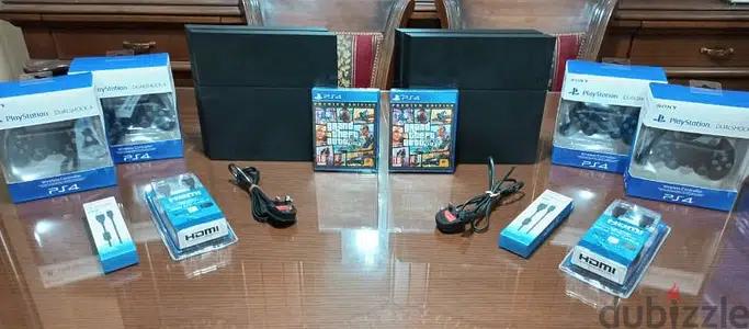 200$ Playstation 4 European with 2 New controller +ga5