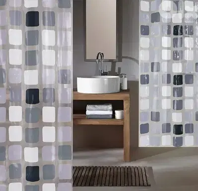 shower curtain with rings