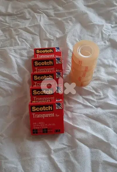 Transparent scotch tapes