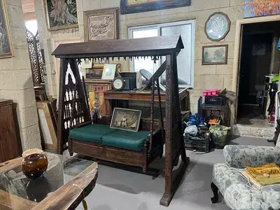 solid wood teak swing