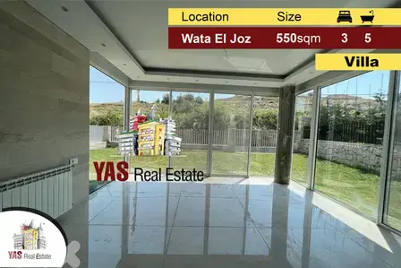 Wata El Joz | 550m2 Villa / Townhouse | High-End |Faitroun Borders|