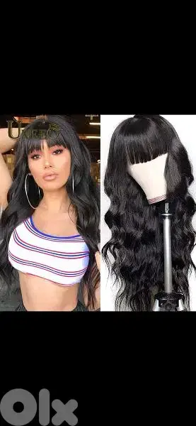 hair wig bass black byen3amalo kel chi ma 3ada elsabgha