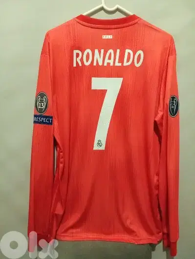 Real Madrid Ronaldo Football third long sleeve Shirt