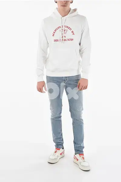 DIESEL Original - PRINTED S-GINN-C4 HOODIE SIZE M