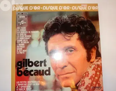 Gilbert Becaud disque d or gatefold  media & cover vg