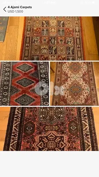 Handmade Ajami carpets/pure wool