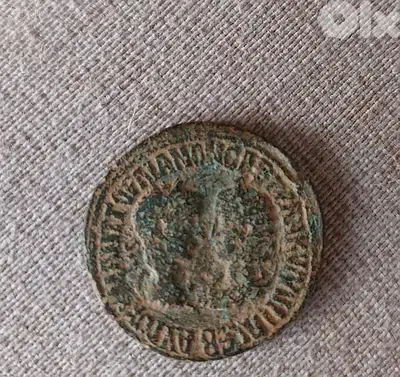 Ancient Roman coin of Emperor Gordian III &wife Tranquillina year 241