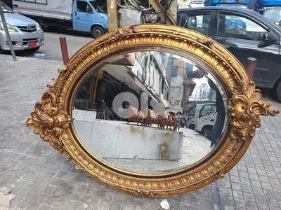 مراية رائعة جدا شغل فني انتيك قديم خشب حفر اليد mirror