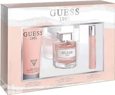 GUESS 1981 3 Pieces Gift Set For Women - EDT 100 ml + 200 Body Lotion