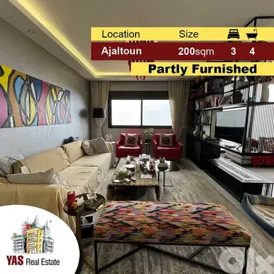 Ajaltoun 200m2 | Private Street | Partly Furnished | Unique Property |