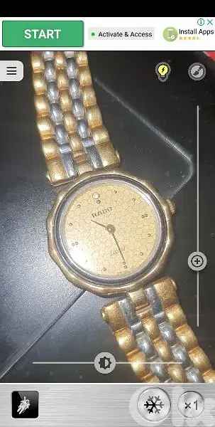Rado sapphir crystal Swiss made water resistant