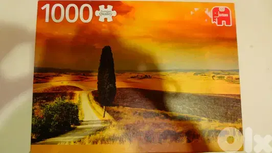 Jumbo puzzle 1000 pcs  68*49 cm "Tuscan sunset italy "