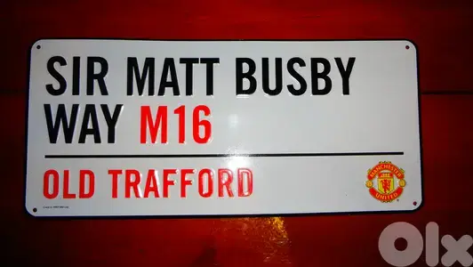 England Street tin plate Manchester United