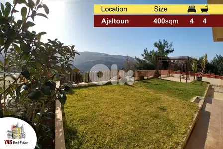 Ajaltoun 400m2 | 400m2 Gardens | Panoramic View | Super Luxurious |