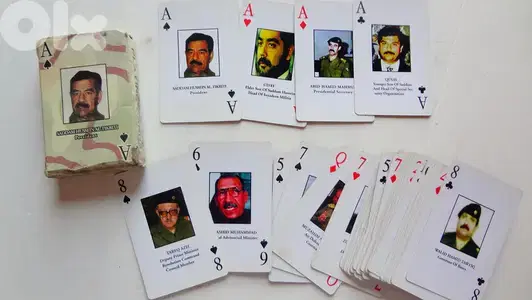 Iraqis  America s most wanted playing cards