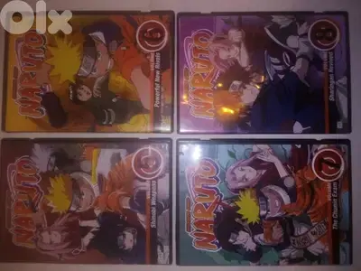 Naruto original dvds from 1 to 8