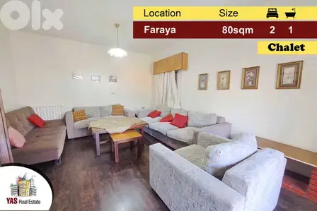 Faraya 80m2 | Chalet | Mountain View | Well Maintained | DA |