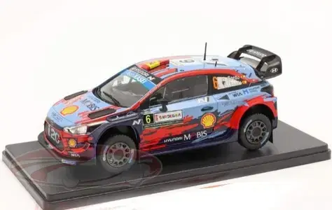 Hyundai I20 Coupe WRC (Rally Sardinia 2019) diecast car model 1;24.