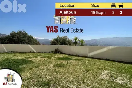 Ajaltoun 195m2 | 150m2 Garden | Super Luxurious | Panoramic View | MY
