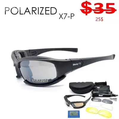 ORIGINAL Daisy X7 polarized sunglasses military Tactical Goggles men