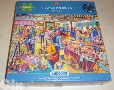 Gibsons puzzle 500 pcs "Village tombola"