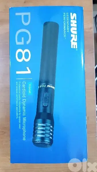 shure PG81 cendencer wired mic,new in box