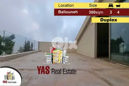 Ballouneh 300m2 Duplex | Private Street | High-End | View | MY |