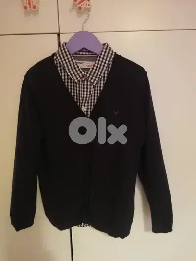 Minoti Shirt and Cardigan