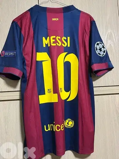 Messi the goat final Berlin 2015 barcelona home special nike kit