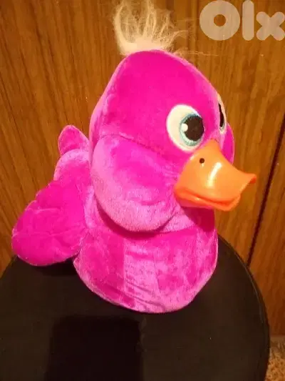 CUTE PURPLE DUCK character Plush medium syze As new toy: 30 Cm=11$