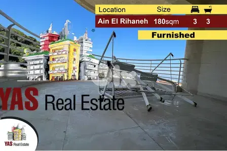 Ain El Rihaneh 180m2 | New | Furnished | View | UPGRADED | MY |