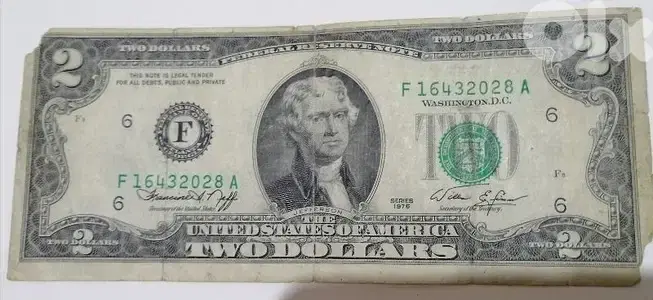 2 dollar bill 1976