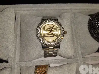 original bebe watch gold working