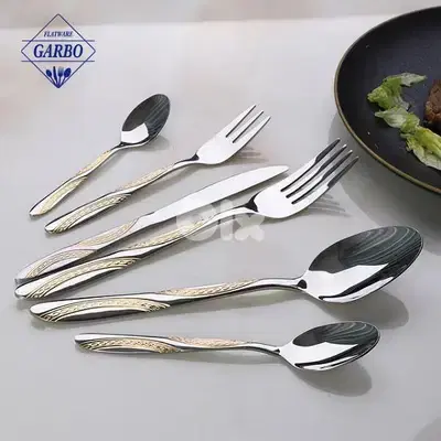Luxury Stainless Steel Cutleries cutlery ss304 knife / spoon / fork Luxury Stainless Steel Cutleries cutlery ss304 knife / spoon / fork