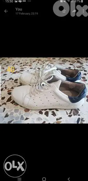 White shoes size 40