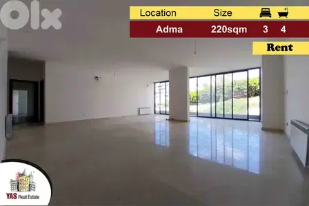 Adma 220m2 | Rent | Partial View | Flat | Classy Area | IV/RA |