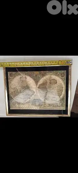 Vintage World Map. (Revised Price)