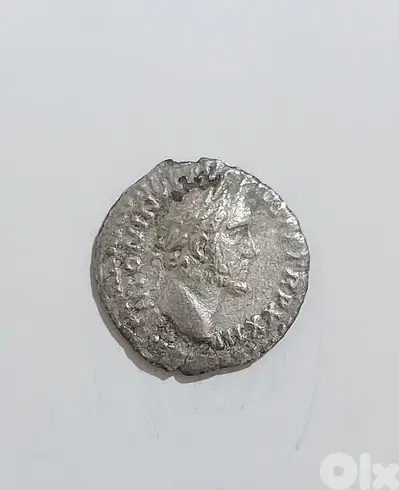 Antoninius Pius Silver Coin Denarius year 158 AD Rome mint