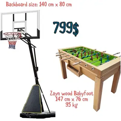 Basketball hoop + Babyfoot zayn
